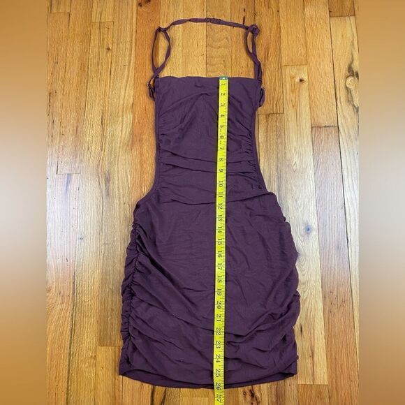 🪦 NWT Tick Tock Mesh Mini Dress chocolate size medium - Picture 5 of 9